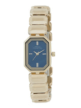 Women's Gold Metal Oval Analogue Watch
