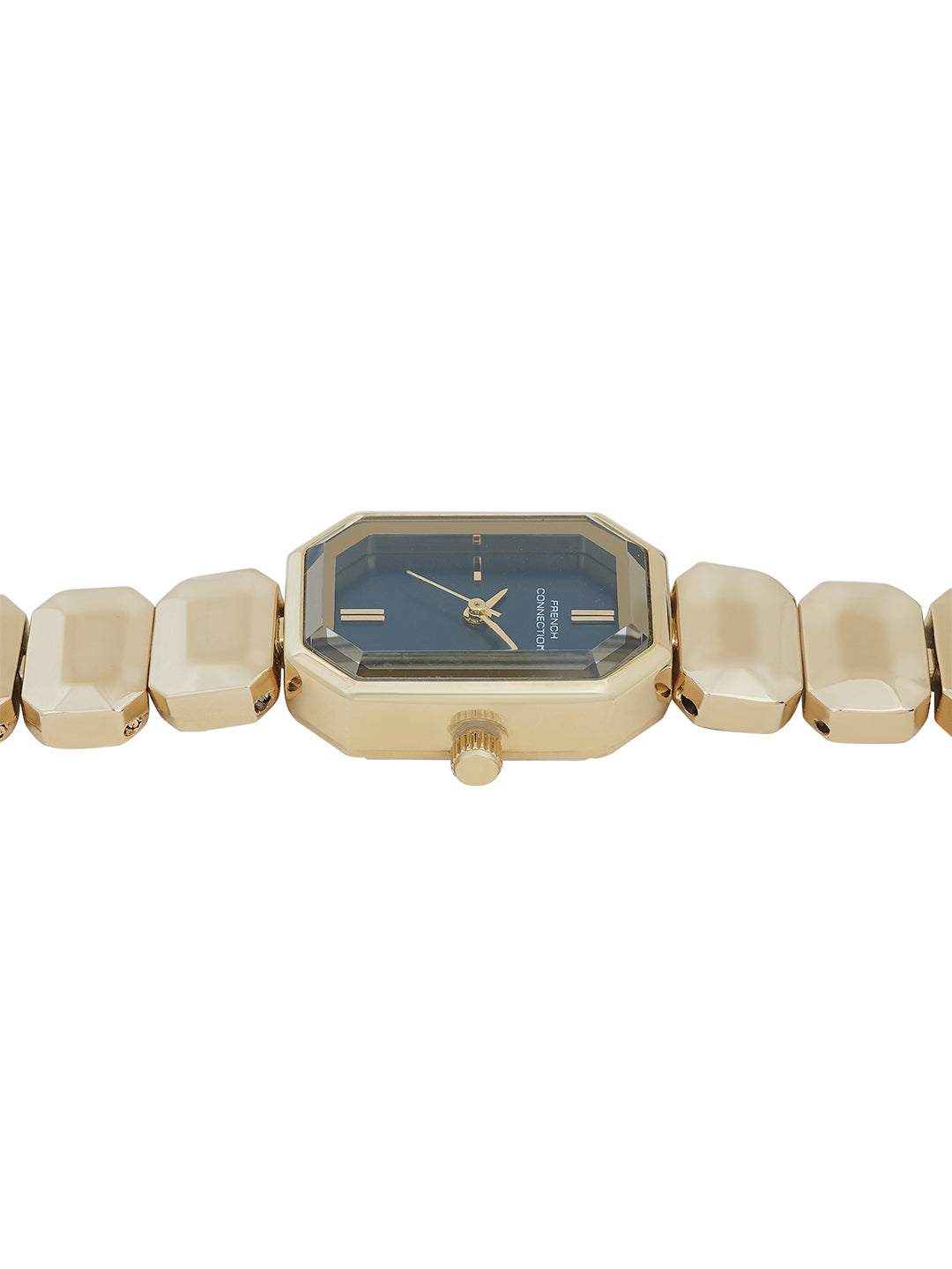 Women's Gold Metal Oval Analogue Watch