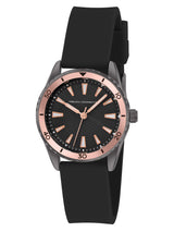 Women's Black Casual Round Analogue Watch-FCW13BL