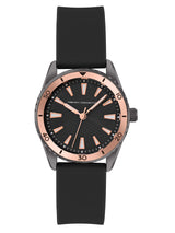 Women's Black Casual Round Analogue Watch-FCW13BL