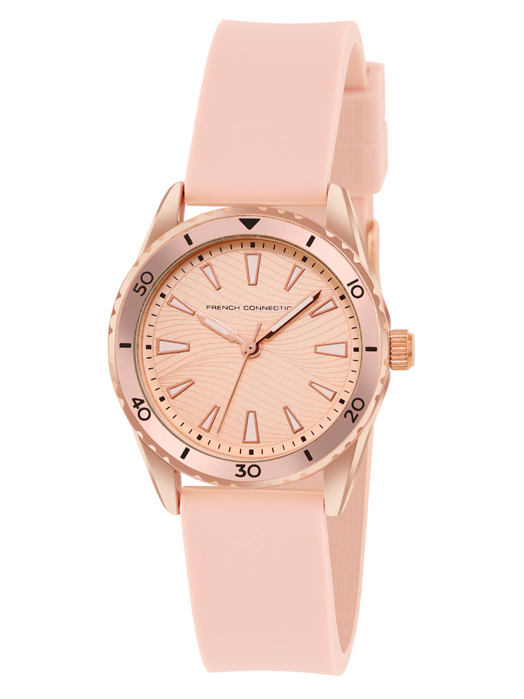 Women's Pink Casual Round Analogue Watch-FCW13PL