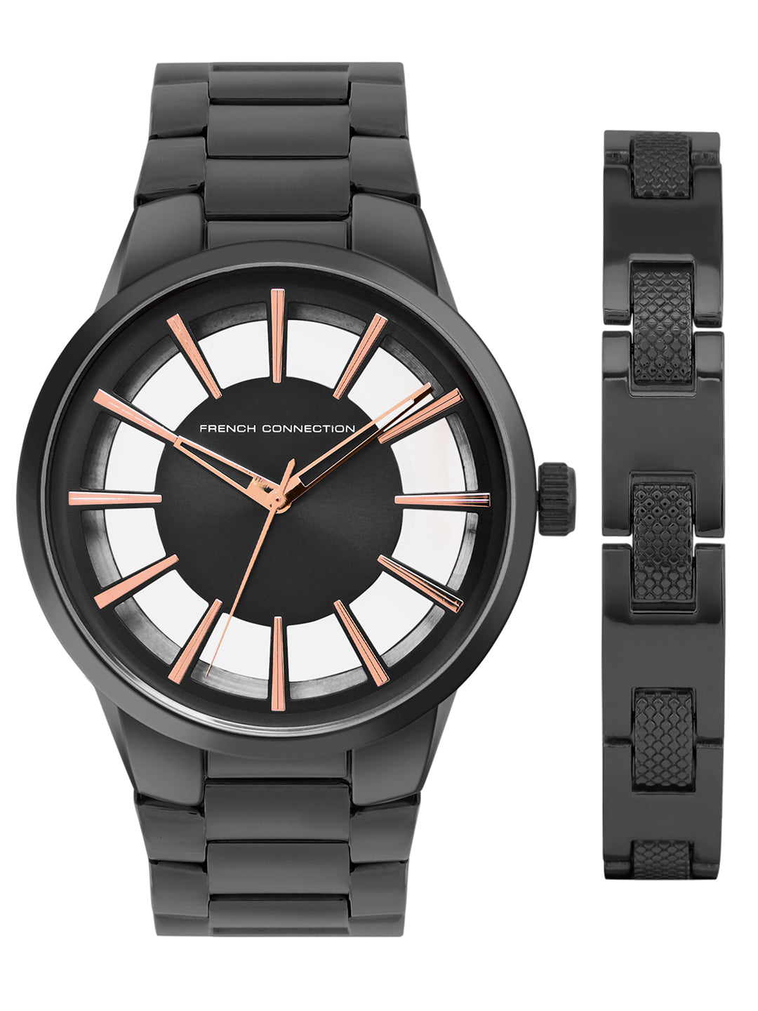 Men's Black Casual Round Analogue Watch-FCW16BM