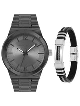 Men's Black Casual Round Analogue Watch-FCW17BM