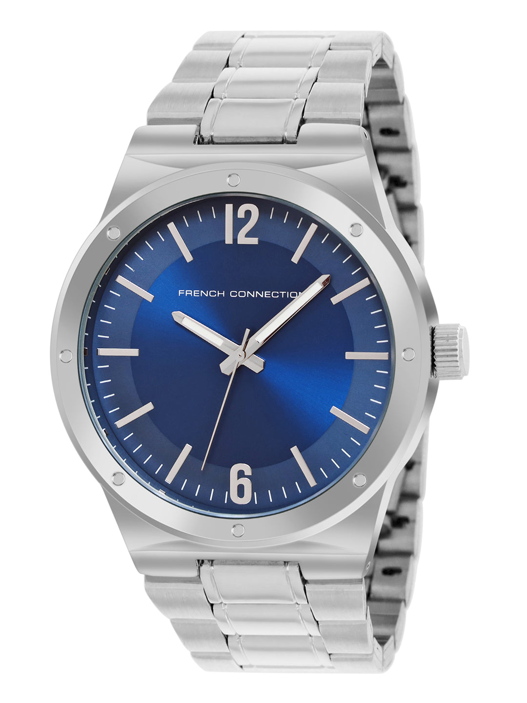 Men's Silver Casual Round Analogue Watch-FCW17USM
