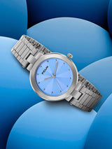 Women's Blue Casual Analogue Watch-FK00028D