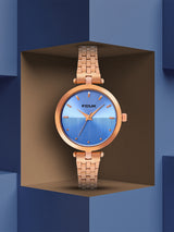 Women's Blue Casual Analogue Watch-FK00029A