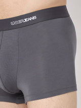 Men's Mid Grey Mid-Rise Solid Trunk