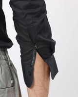 Men's Black Casual Regular Fit Solid Full Sleeves Shirt