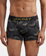 Men's Black Cotton Stretch Trunk