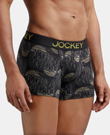 Men's Black Cotton Stretch Trunk