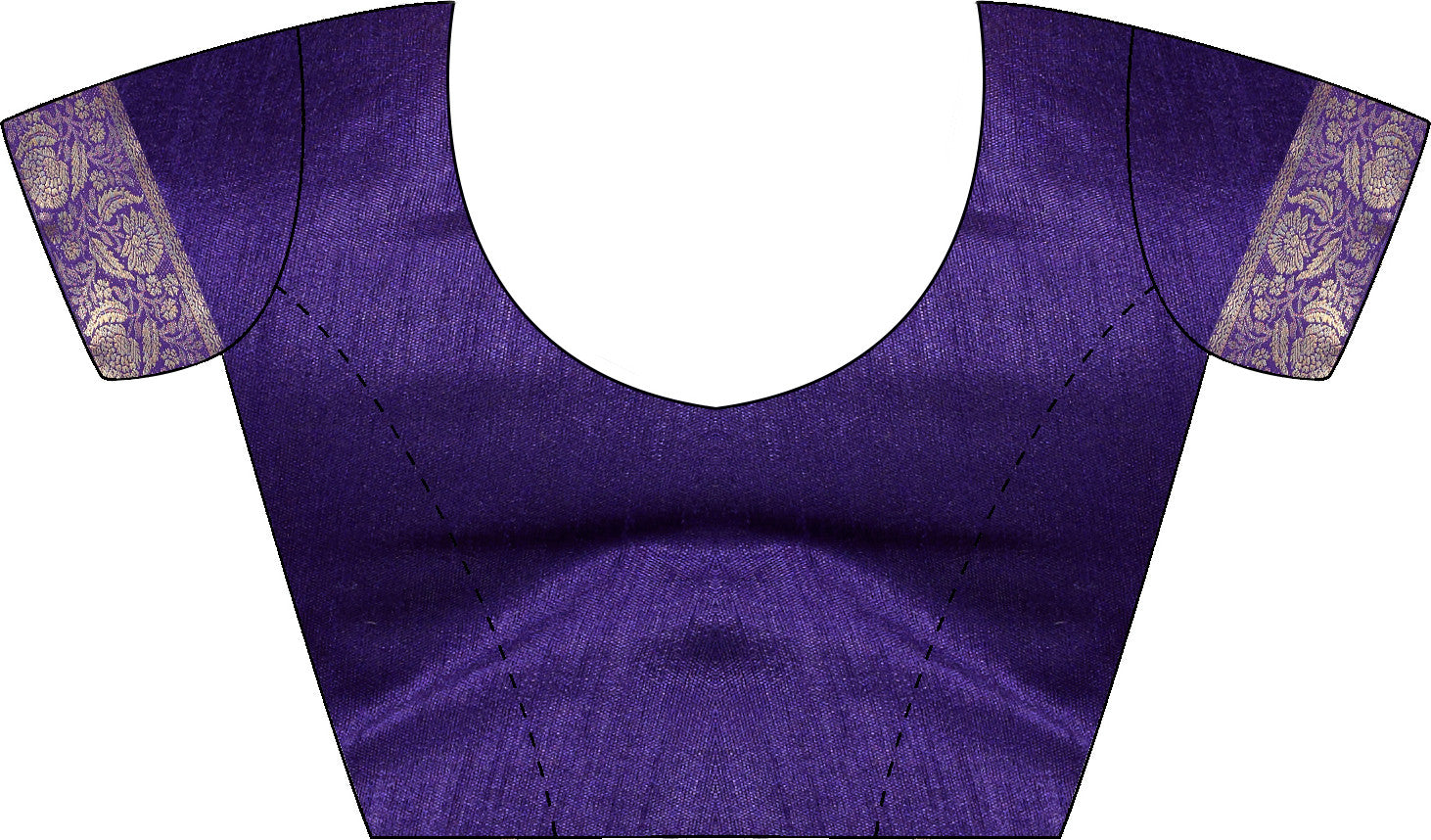 Women's Georgette Purple Embellished Designer Saree with Blouse Piece