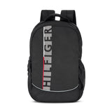Unisex Black Casual Solid Backpack