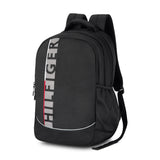 Unisex Black Casual Solid Backpack