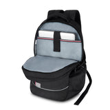 Unisex Black Casual Solid Backpack