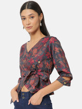 Women's Multicolor Casual Regular Fit Printed Top