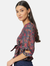 Women's Multicolor Casual Regular Fit Printed Top