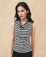 Women's Black Sleeveless Top