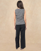 Women's Black Sleeveless Top