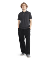Men's Black Casual Regular Fit Solid Half Sleeves Polo Tshirt
