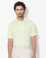 Men's Yellow Casual Regular Fit Solid Half Sleeves Polo Tshirt