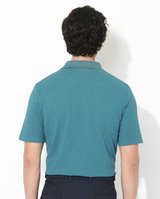 Men's Blue Casual Regular Fit Solid Half Sleeves Polo Tshirt