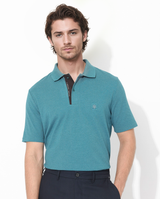 Men's Blue Casual Regular Fit Solid Half Sleeves Polo Tshirt