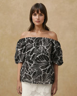 Women's Black Casual Half Sleeves Top