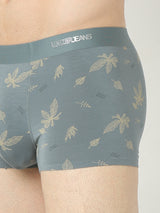 Men's Mid Grey Mid-Rise Printed Trunk
