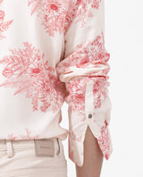 Men's Pink Casual Regular Fit Printed Full Sleeves Shirt