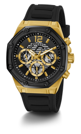 Men's Black Solid Round 44 mm Analogue Watch - GW0263G1