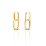 Women's Golden Chained Dangling Hoops