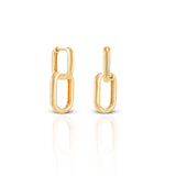 Women's Golden Chained Dangling Hoops