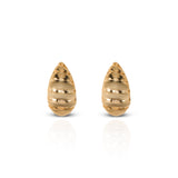 Women's Golden Croissant Stud Earring