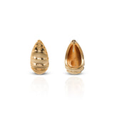 Women's Golden Croissant Stud Earring