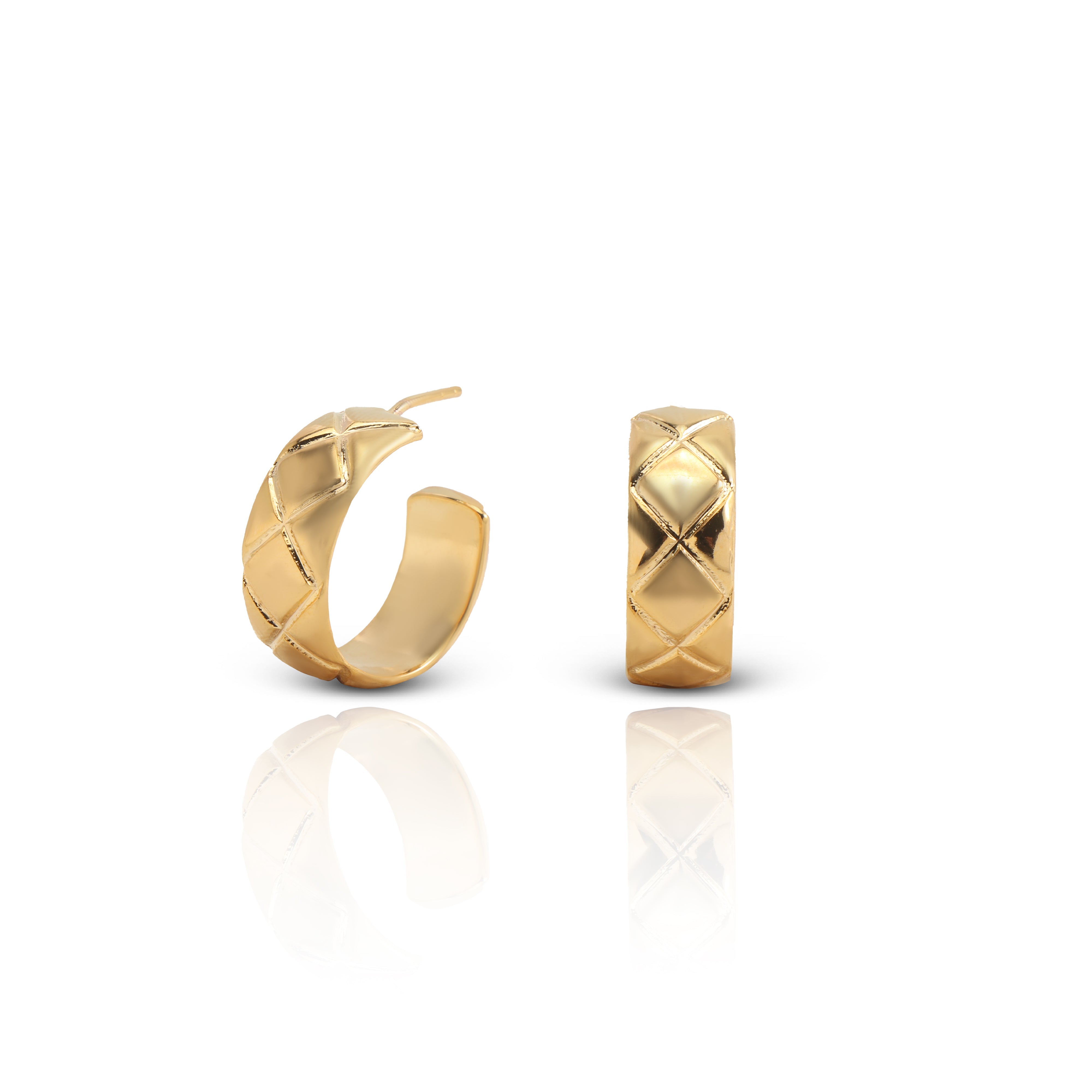 Women's Golden Cushion C-Hoops