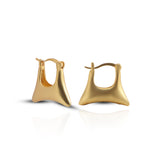 Women's Golden Geometric Hoops