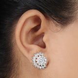 Women's Golden Zircon Celestina Stud Earrings
