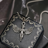 Men's Greek Angel Silver Chain