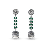 Women's Green Raisa Jhumki