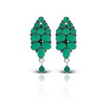 Women's Green Floret Bloom Danglers
