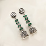 Women's Green Raisa Jhumki