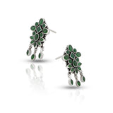 Women's Green Zahara Danglers