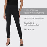 Women's Black Solid Sports High Rise Pant