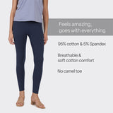 Women's Blue Solid Sports High Rise Pant