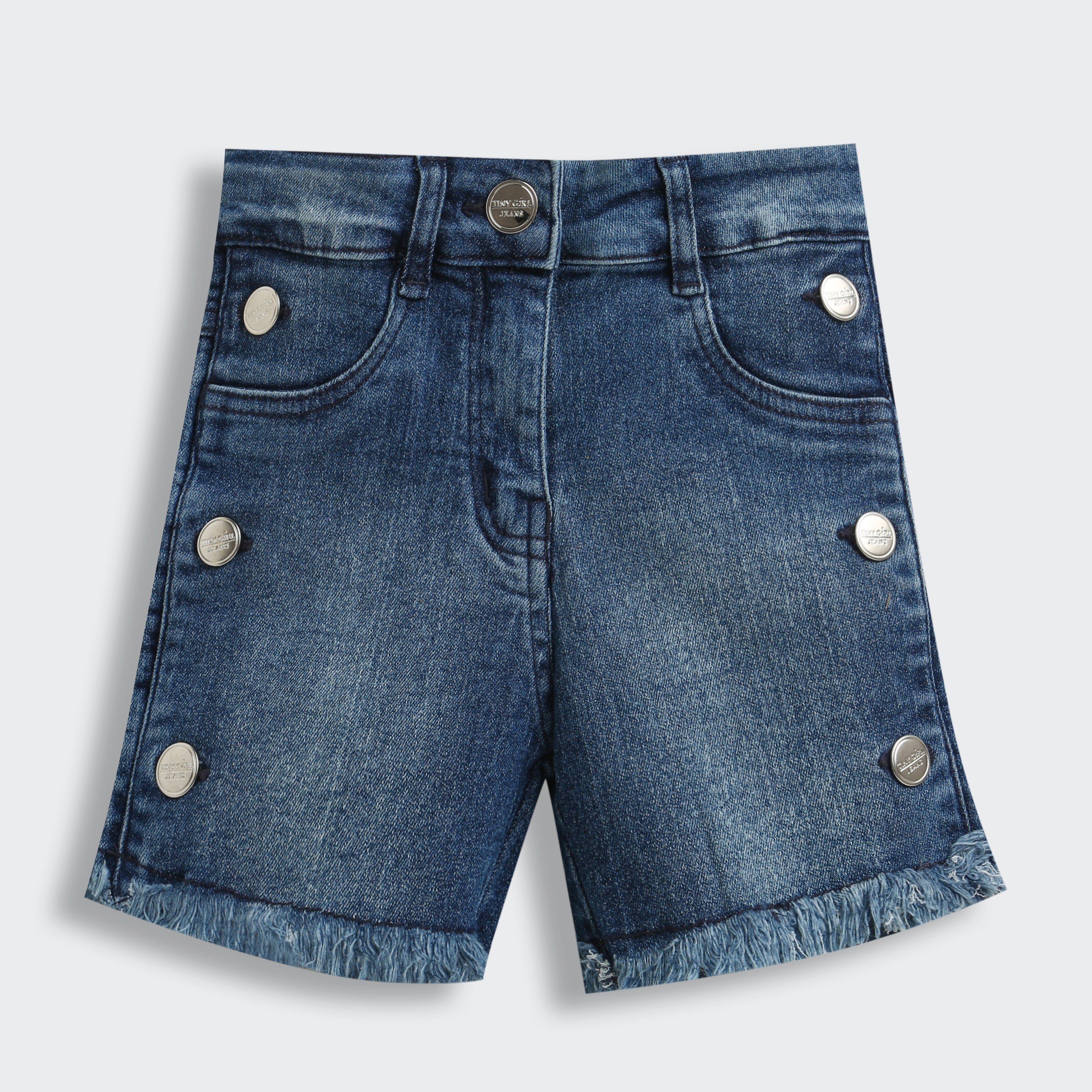 Girls Blue Casual Shorts