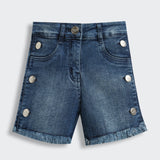 Girls Blue Casual Shorts