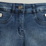 Girls Blue Casual Shorts