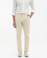 Men's Yellow Casual Regular Fit Solid Trouser