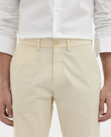 Men's Yellow Casual Regular Fit Solid Trouser