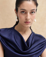 Women's Navy Casual Sleeveless Top